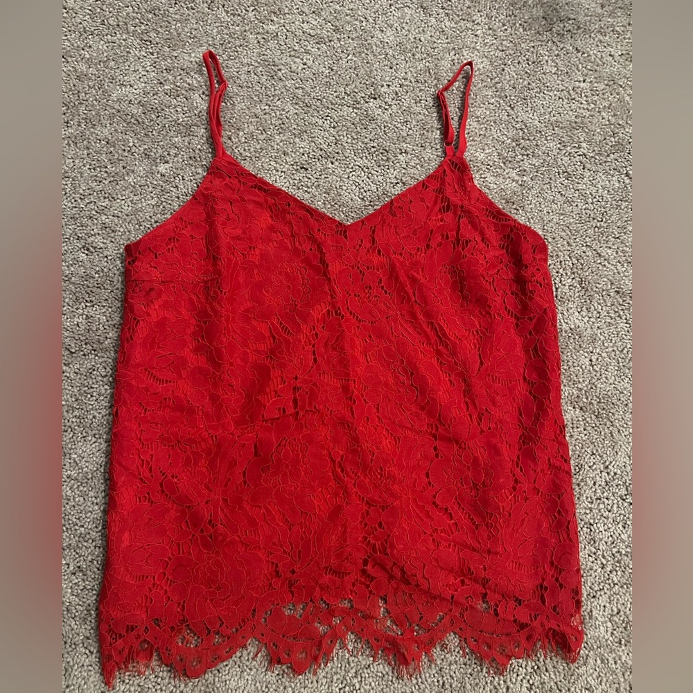Francesca’s - Red lace cami